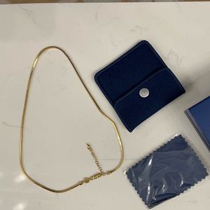 Missoma Herringbone Chain Necklace in 18k Gold Plate